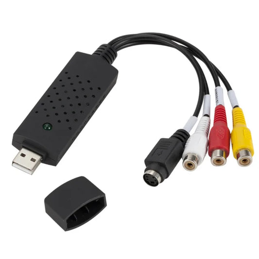 USB 2.0 VHS to DVD Converter Convert Analog Video to Digital Format Audio Video DVD VHS Record Capture Card Quality PC Adapter