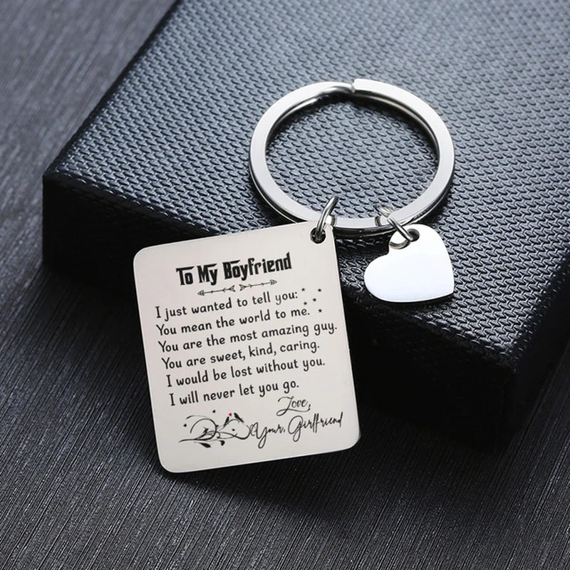 PERSONALISED DAD KEYCHAIN MISS YOU MY DAD GREAT LOVE FATHER’S DAY GIFT I LOVE YOU